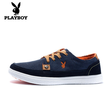 花花公子男鞋春季韩版青年板鞋男生布鞋子低帮鞋潮流运动鞋帆布鞋